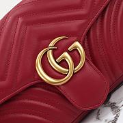 GG Marmont Rosso Ancora red leather size 26x15x7cm - 4