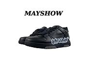 Off-White Out of Office Low Logo Print Black OMIA189S22LEA004 1001 - 1