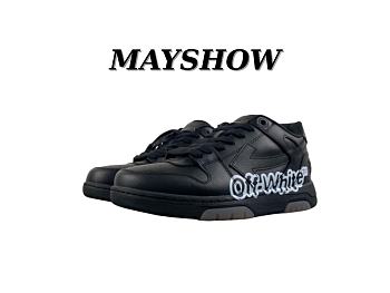 Off-White Out of Office Low Logo Print Black OMIA189S22LEA004 1001
