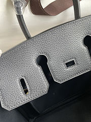 Hermes Birkin 25 Bag black Gold Togo 25cm - 5
