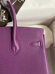 Hermes Birkin 25 Bag purple Gold Togo 25cm - 5