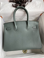 Hermes Birkin 25 Bag green Gold Togo 25cm - 3