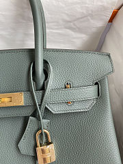 Hermes Birkin 25 Bag green Gold Togo 25cm - 2