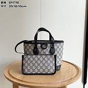 Gucci Ophidia Tote Bag Beige And Blue size 20x18x10cm - 1