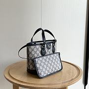 Gucci Ophidia Tote Bag Beige And Blue size 20x18x10cm - 3