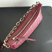 GG Emblem Rosso Ancora red GG leather size 24x16.5x5.5cm - 3