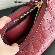 GG Emblem Rosso Ancora red GG leather size 24x16.5x5.5cm - 4
