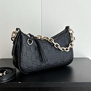 Gucci Emblem Black GG leather size 24x16.5x5.5cm - 5