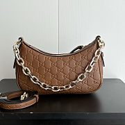Gucci Emblem Brown GG leather size 24x16.5x5.5cm - 6