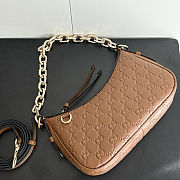 Gucci Emblem Brown GG leather size 24x16.5x5.5cm - 4