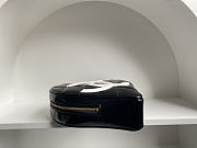 Vintage Chanel Heart Vanity Bag Black and White  - 5