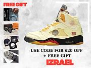 Air Jordan 5 Retro OFF-WHITE Sail - DH8565-100 - 1