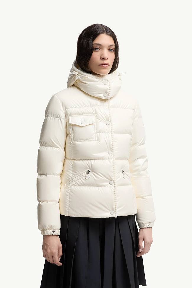 Moncler Glareins Braided Trim Hooded Short Down Jacket - 1