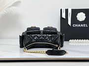 Chanel 25C Shiny Lambskin Shoulder Bag Black size 22x31x15cm - 4