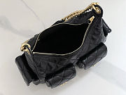 Chanel 25C Shiny Lambskin Shoulder Bag Black size 22x31x15cm - 3
