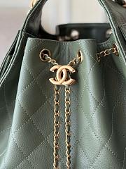 Chanel Small 25 Hobo Bag Khaki Caviar Antique Gold Hardware size 30x26x14cm - 6