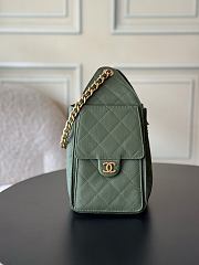 Chanel Small 25 Hobo Bag Khaki Caviar Antique Gold Hardware size 30x26x14cm - 4