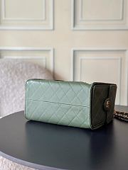 Chanel Small 25 Hobo Bag Khaki Caviar Antique Gold Hardware size 30x26x14cm - 2