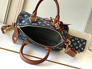 LV Speedy P9 Bandoulière 25 Indigo Blue size 25x15x15cm - 4