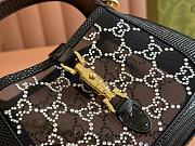 Gucci Jackie 1961 mini lizard shoulder bag Black size 19x13x3cm - 3