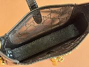 Gucci Jackie 1961 mini lizard shoulder bag Black size 19x13x3cm - 2