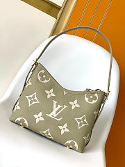 LV CarryAll PM Khaki Cream size 29.5x24x12cm - 3