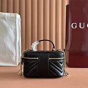 GG Marmont vanity bag in black leather size 19x11.5x9cm - 6