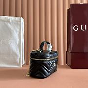 GG Marmont vanity bag in black leather size 19x11.5x9cm - 5