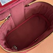 GG Marmont vanity bag in Rosso Ancora red leather size 19x11.5x9cm - 6