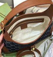 Gucci Jackie 1961 Small Gg Jacquard Denim Shoulder Bag size 28x19x4.5cm - 4
