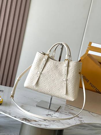 LV Babylone Tote PM Monogram Empreinte Creme size 31x21.5x13cm