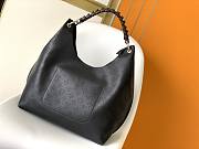Louis Vuitton Carmel Mahina Hobo Bag Black size 35x40x17cm - 5
