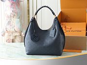 Louis Vuitton Carmel Mahina Hobo Bag Navy size 35x40x17cm - 1