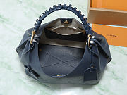 Louis Vuitton Carmel Mahina Hobo Bag Navy size 35x40x17cm - 3