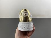  Gucci chunky sneaker in Golden metallic leather 848307AAFMN8044 - 6