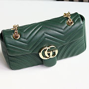 GG Marmont medium shoulder bag in Green size 26x15x7cm - 6