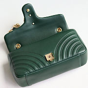 GG Marmont medium shoulder bag in Green size 26x15x7cm - 5