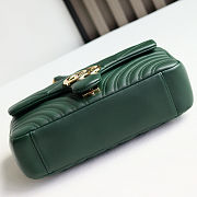 GG Marmont medium shoulder bag in Green size 26x15x7cm - 3