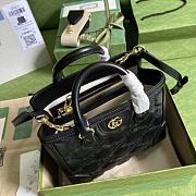 Gucci small GG matelassé top-handle bag in Black size 23x22x10cm - 6