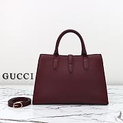 GUCCI Rosso ancora tote bag size 31x22.5x10cm - 4