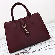 GUCCI Rosso ancora tote bag size 31x22.5x10cm - 6