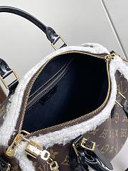LV Speedy Soft 30 Teddy Monogram Shearling size 30x21x17cm - 3