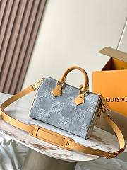 Louis Vuitton Speedy 25 Bandouliere Damier Denim 3D Blue Denim size 25x15x15cm - 5