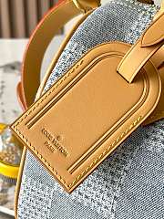 Louis Vuitton Speedy 25 Bandouliere Damier Denim 3D Blue Denim size 25x15x15cm - 2