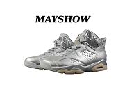 PSG x Air Jordan 6 Metallic Silver / Pure Platinum (2026) IQ5135-001 - 1