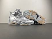 PSG x Air Jordan 6 Metallic Silver / Pure Platinum (2026) IQ5135-001 - 4