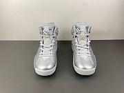 PSG x Air Jordan 6 Metallic Silver / Pure Platinum (2026) IQ5135-001 - 5
