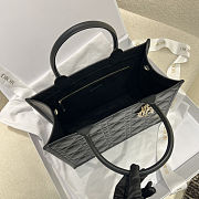 Dior Book Tote Black Macrocannage Calfskin size 36cm - 3