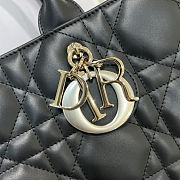Dior Book Tote Black Macrocannage Calfskin size 36cm - 2