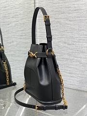 Dior C'est Bag Black CD-Embossed Calfskin size 24x10x24.5cm - 3